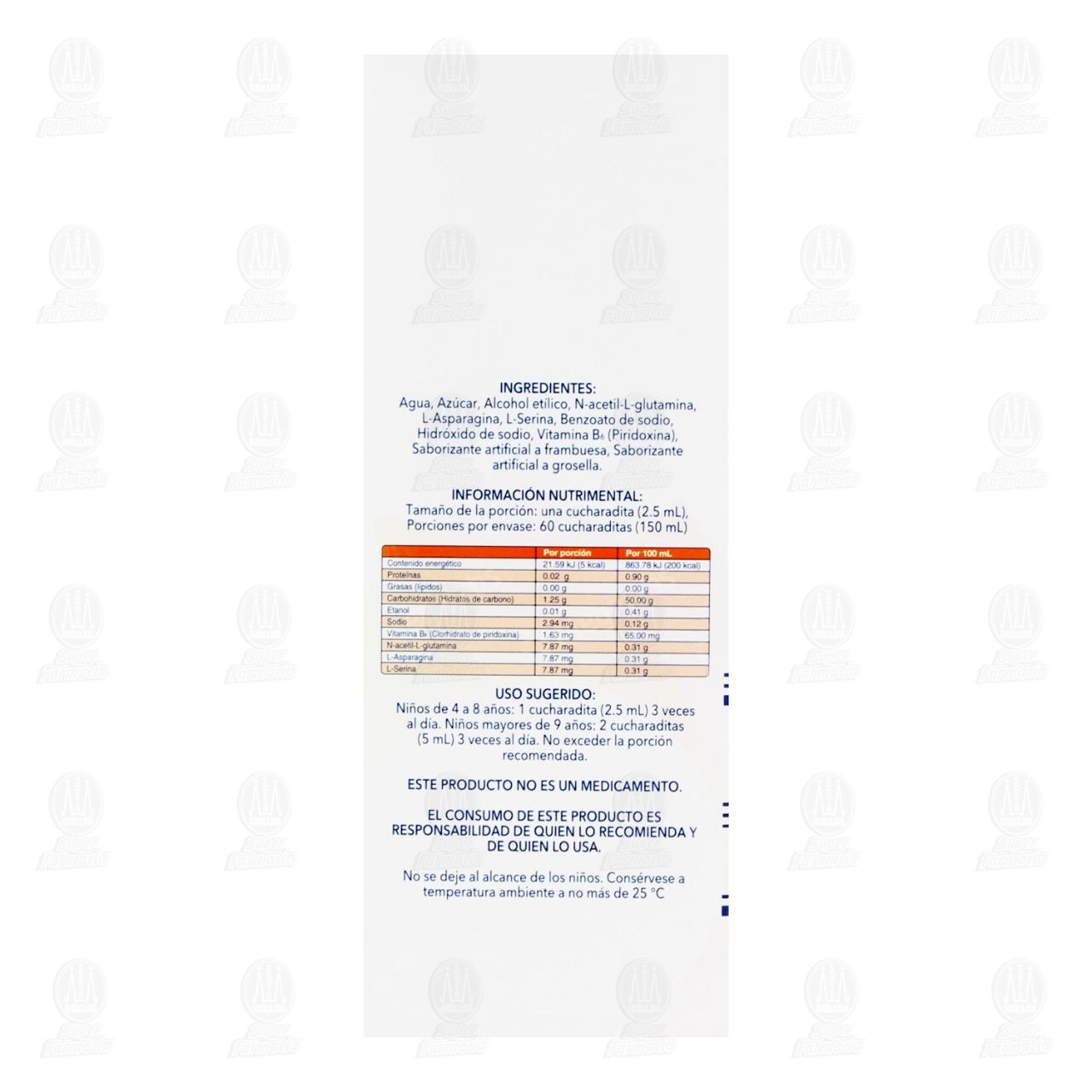 Italvir&oacute;n Jarabe Sabor a Frutas, 150 ml. image number 2