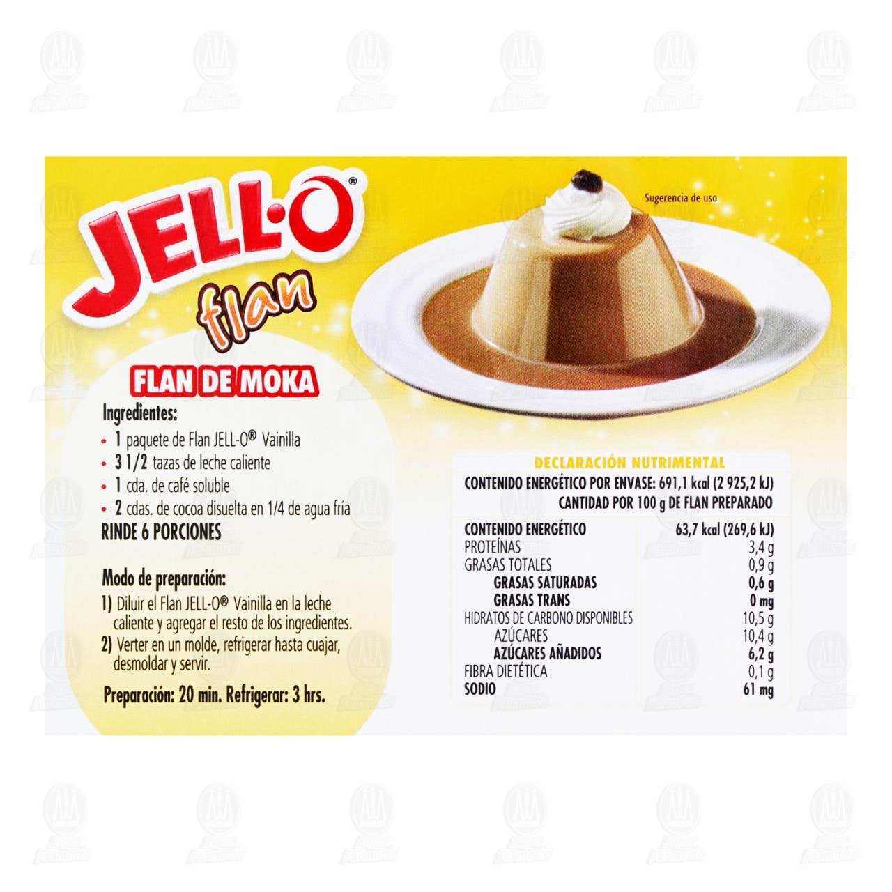Flan Jell-O Sabor a Vainilla con Caramelo, 85 gr. image number 2