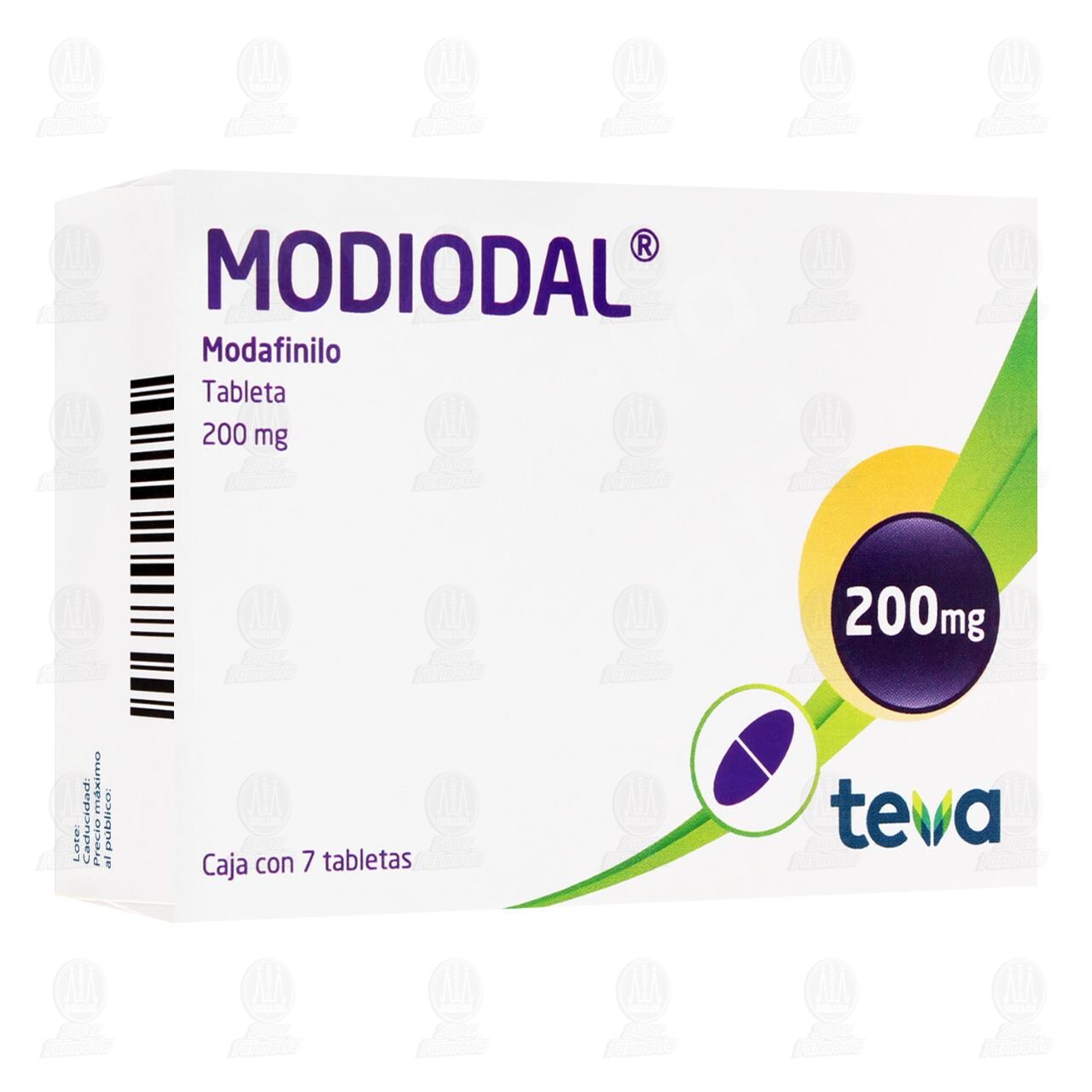 Modiodal 200 mg, 7 Tabletas. image number 0