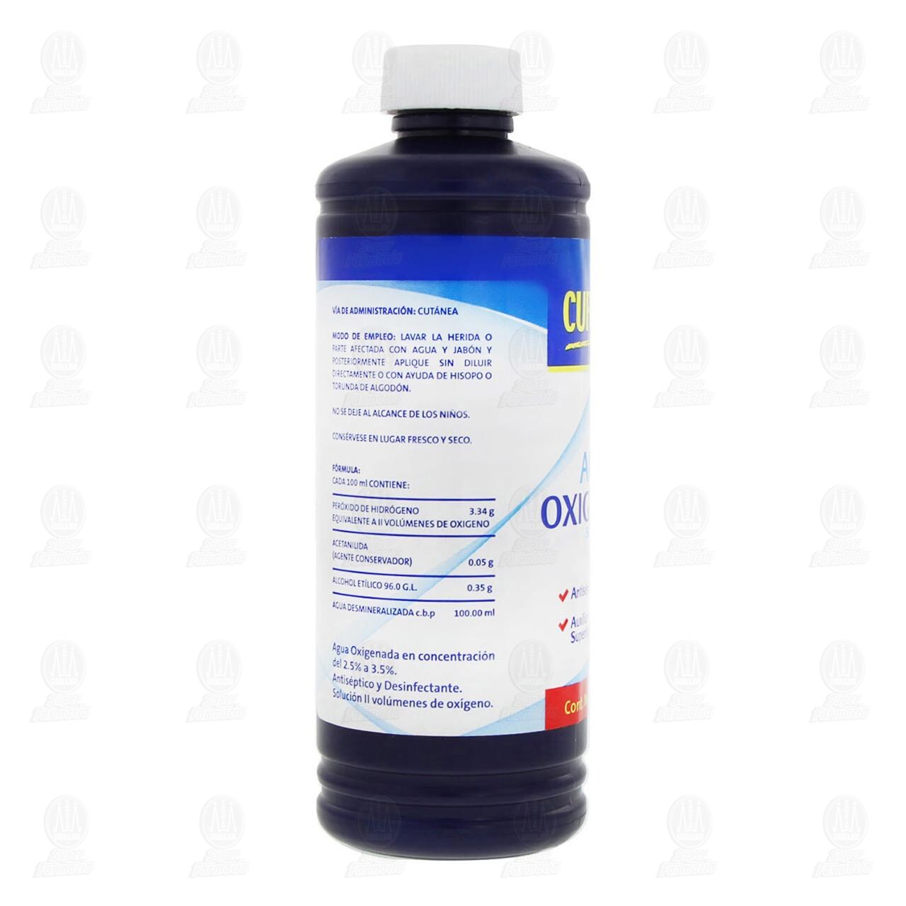 Agua Oxigenada Curapack, 230 ml. image number 2