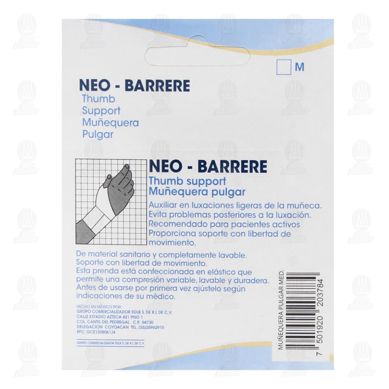 Mu&ntilde;equera para Pulgar Barrere Mediano, 1 pz. image number 2