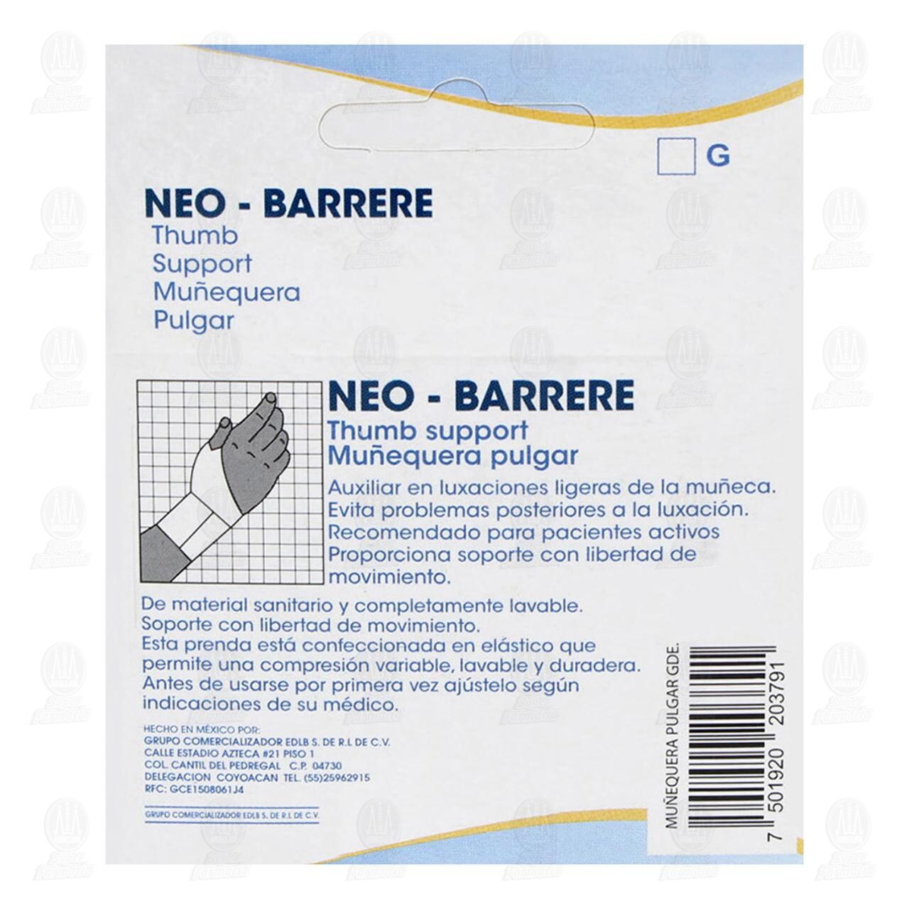 Mu&ntilde;equera para Pulgar Barrere Grande, 1 pz. image number 2