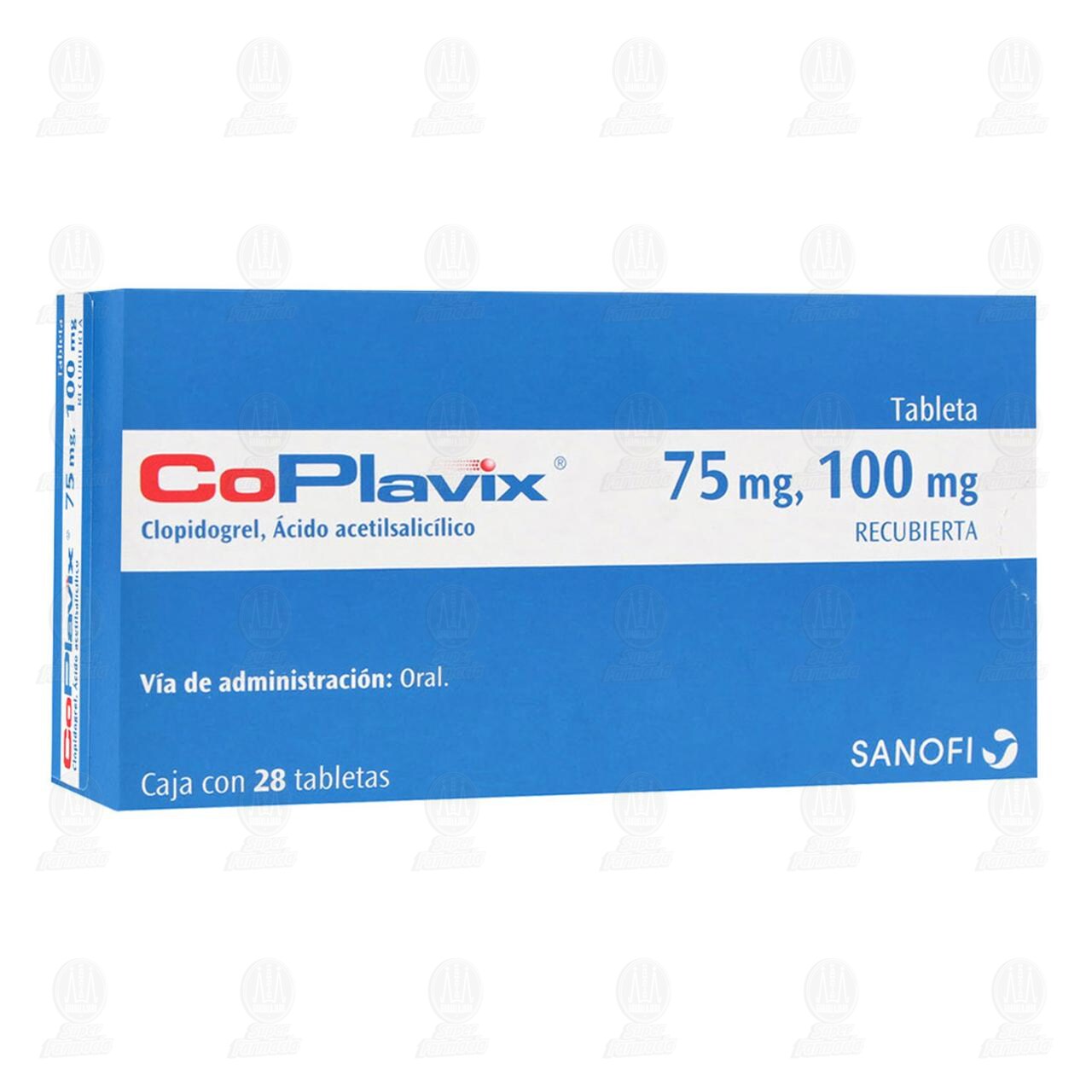 Coplavix 75mg/100mg, 28 Tabletas.