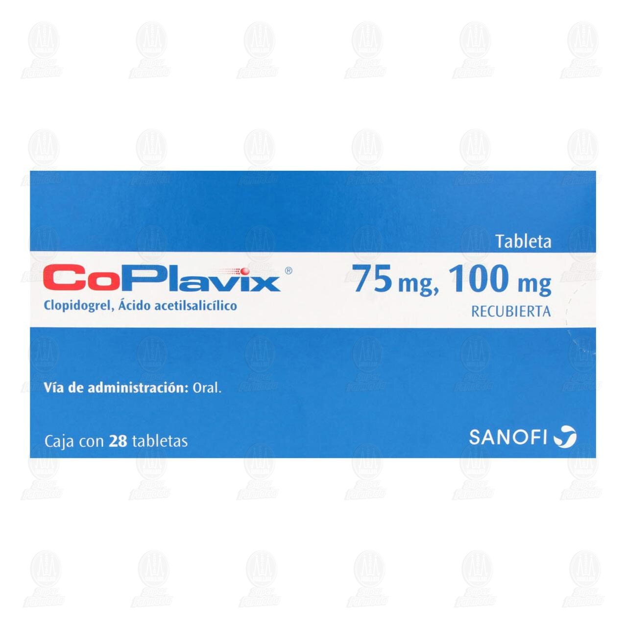 Coplavix 75mg/100mg, 28 Tabletas. image number 1