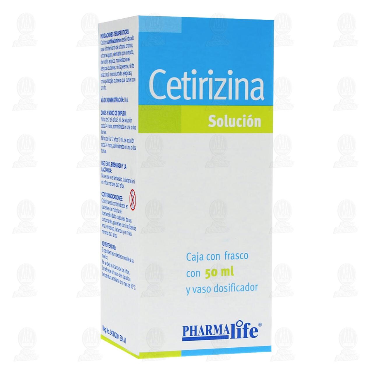 Cetirizina Soluci&oacute;n, 50 ml Pharmalife. image number 0
