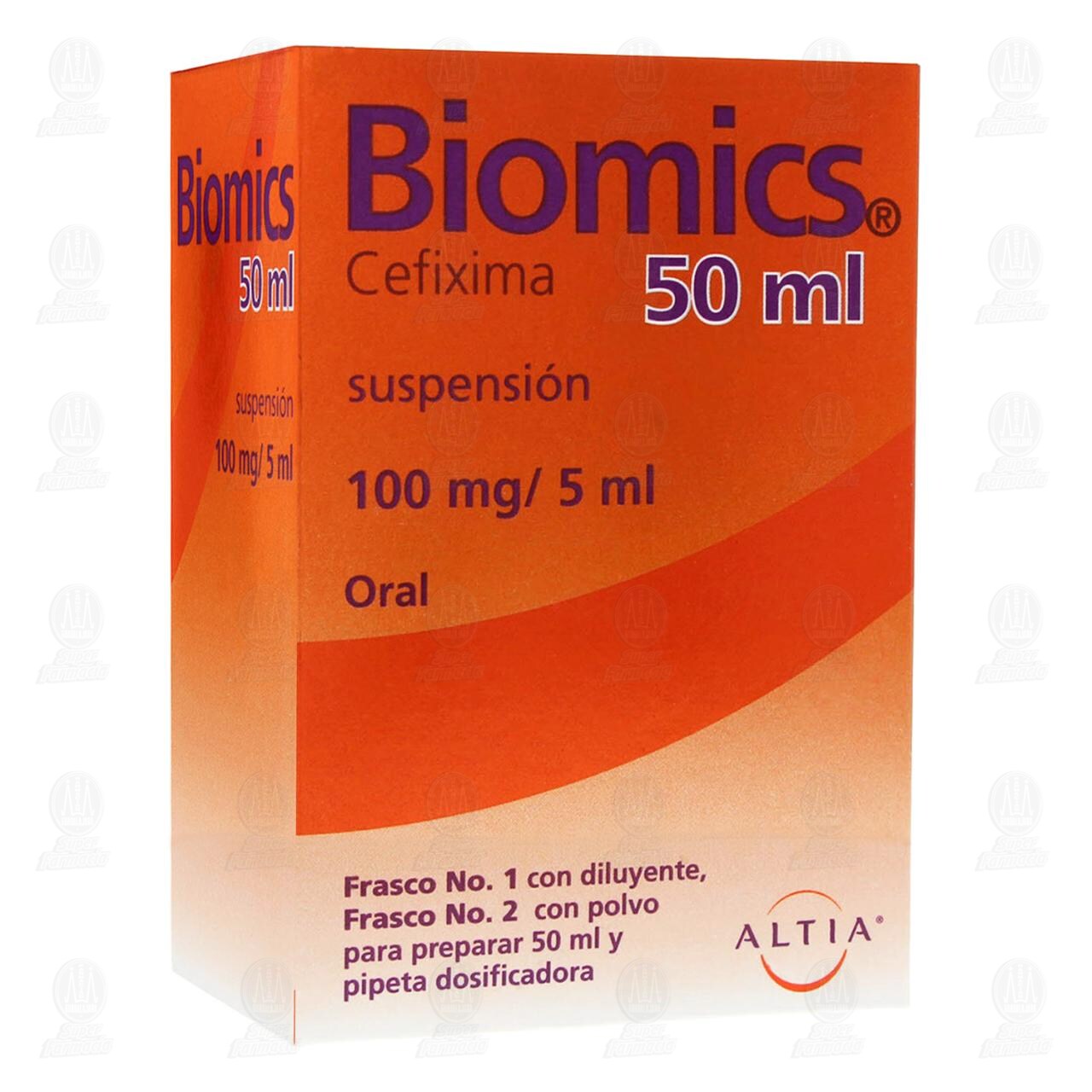 Biomics 100mg/5ml, Suspensi&oacute;n 50 ml. image number 0