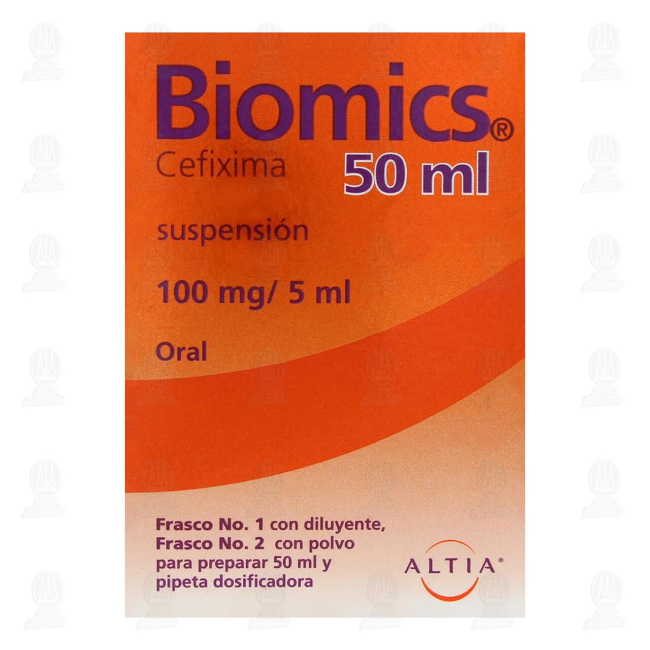 Biomics 100mg/5ml, Suspensi&oacute;n 50 ml. image number 1
