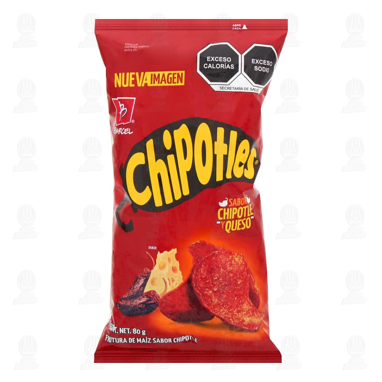 Frituras Chipotles Sabor Chipotle y Queso, 80 gr. image number 0