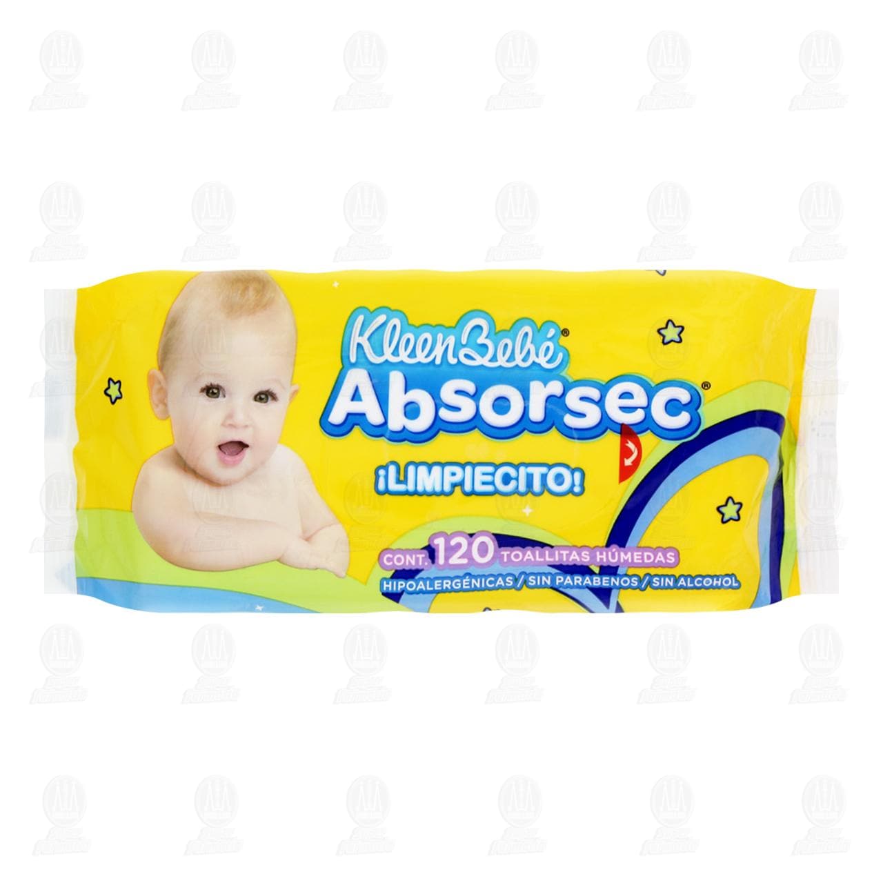 Toallitas para Bebé KleenBebé Absorsec, 120 pzas.