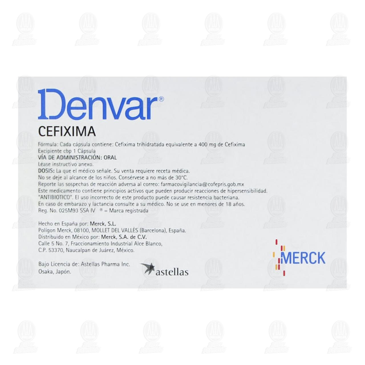Denvar 400 mg, 10 C&aacute;psulas. image number 2