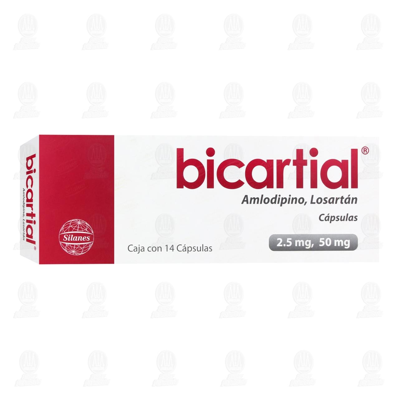 Imagen para Bicartial 2.5mg/50mg 14 Cápsulas