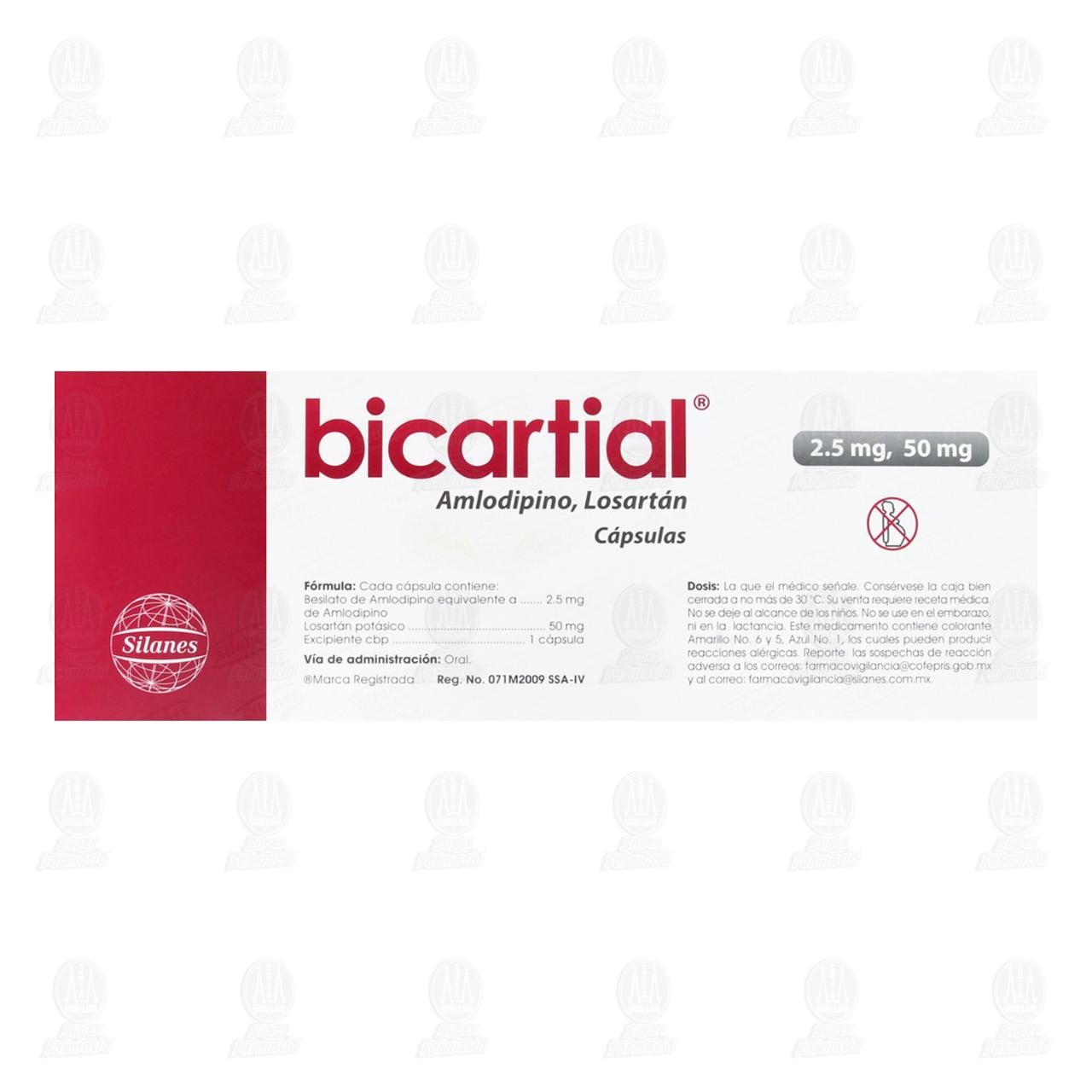 Bicartial 2.5mg/50mg, 14 C&aacute;psulas. image number 2