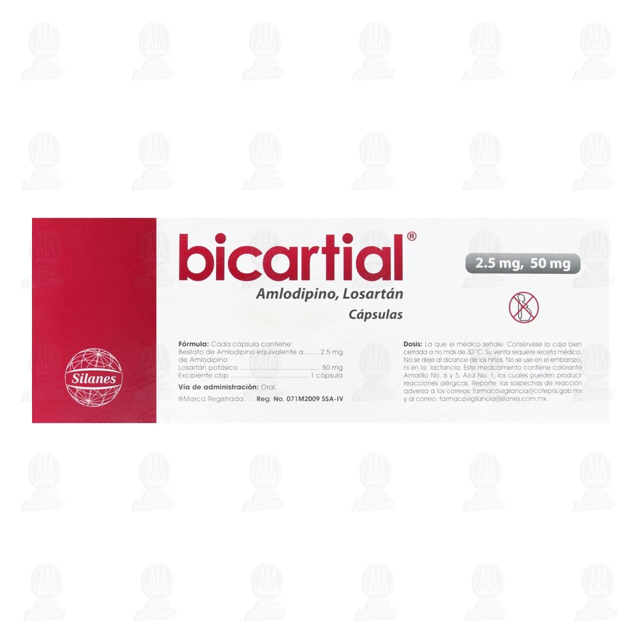 Bicartial 2.5mg/50mg, 14 C&aacute;psulas. image number 2