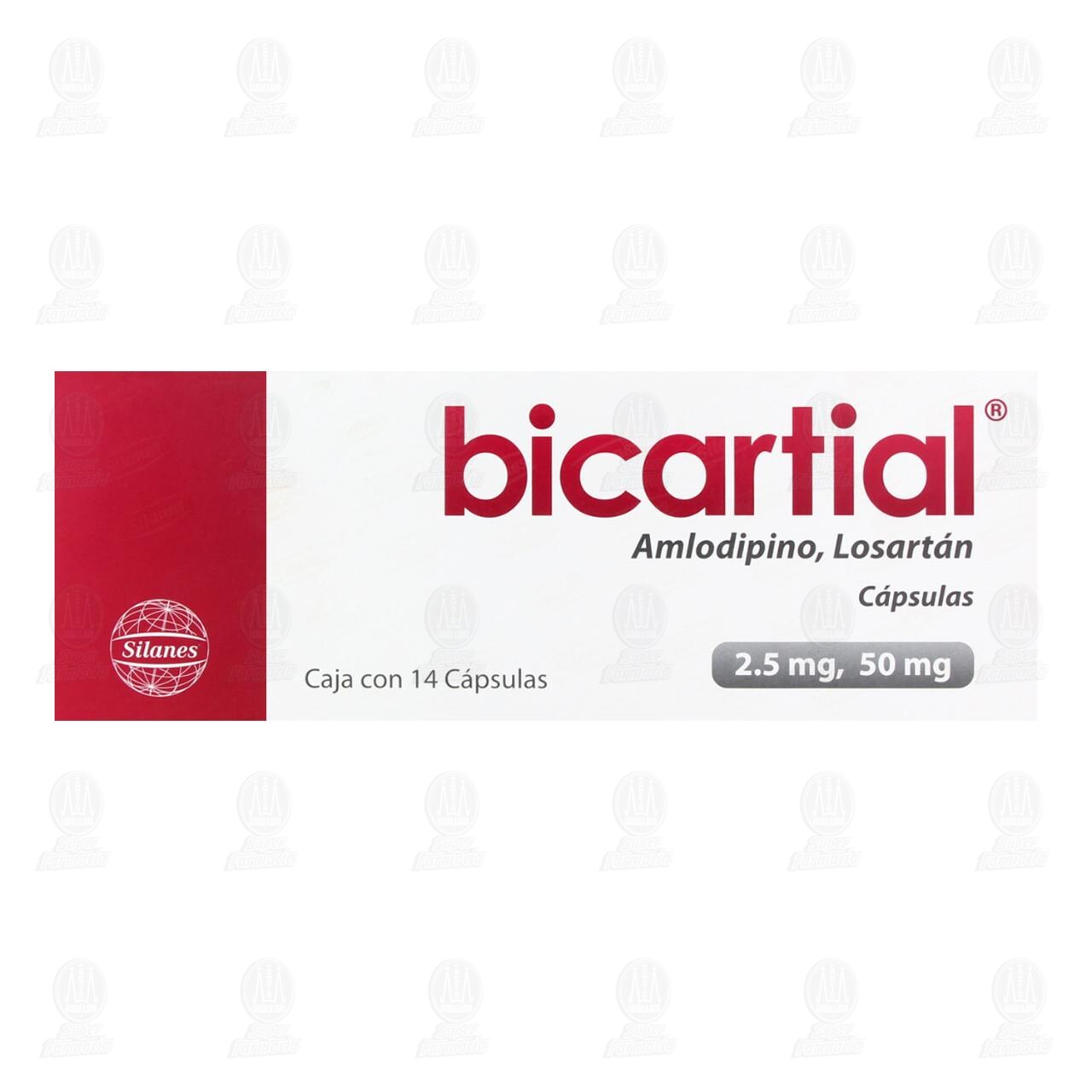 Bicartial 2.5mg/50mg, 14 C&aacute;psulas. image number 1