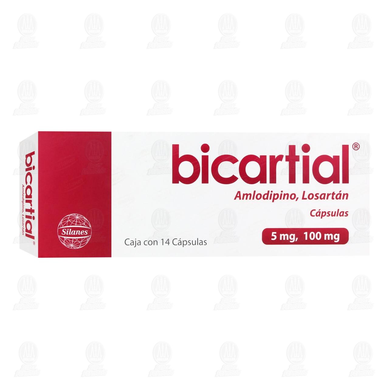Bicartial 5mg/100mg, 14 C&aacute;psulas. image number 0