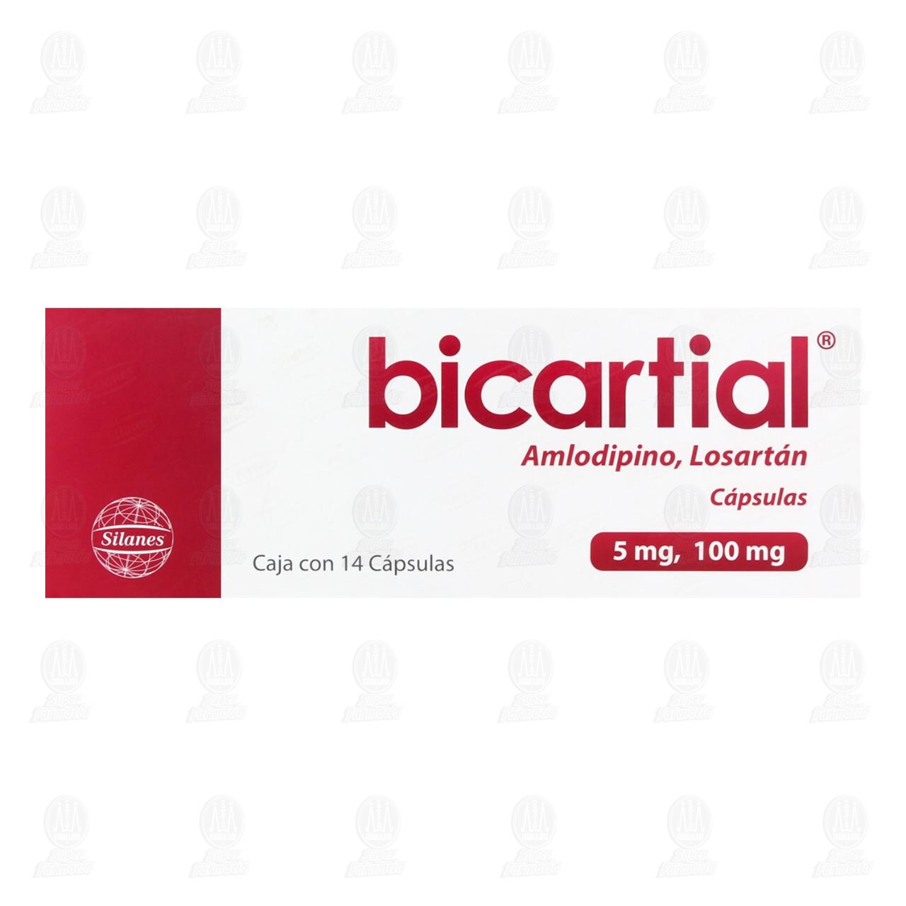 Bicartial 5mg/100mg, 14 C&aacute;psulas. image number 1