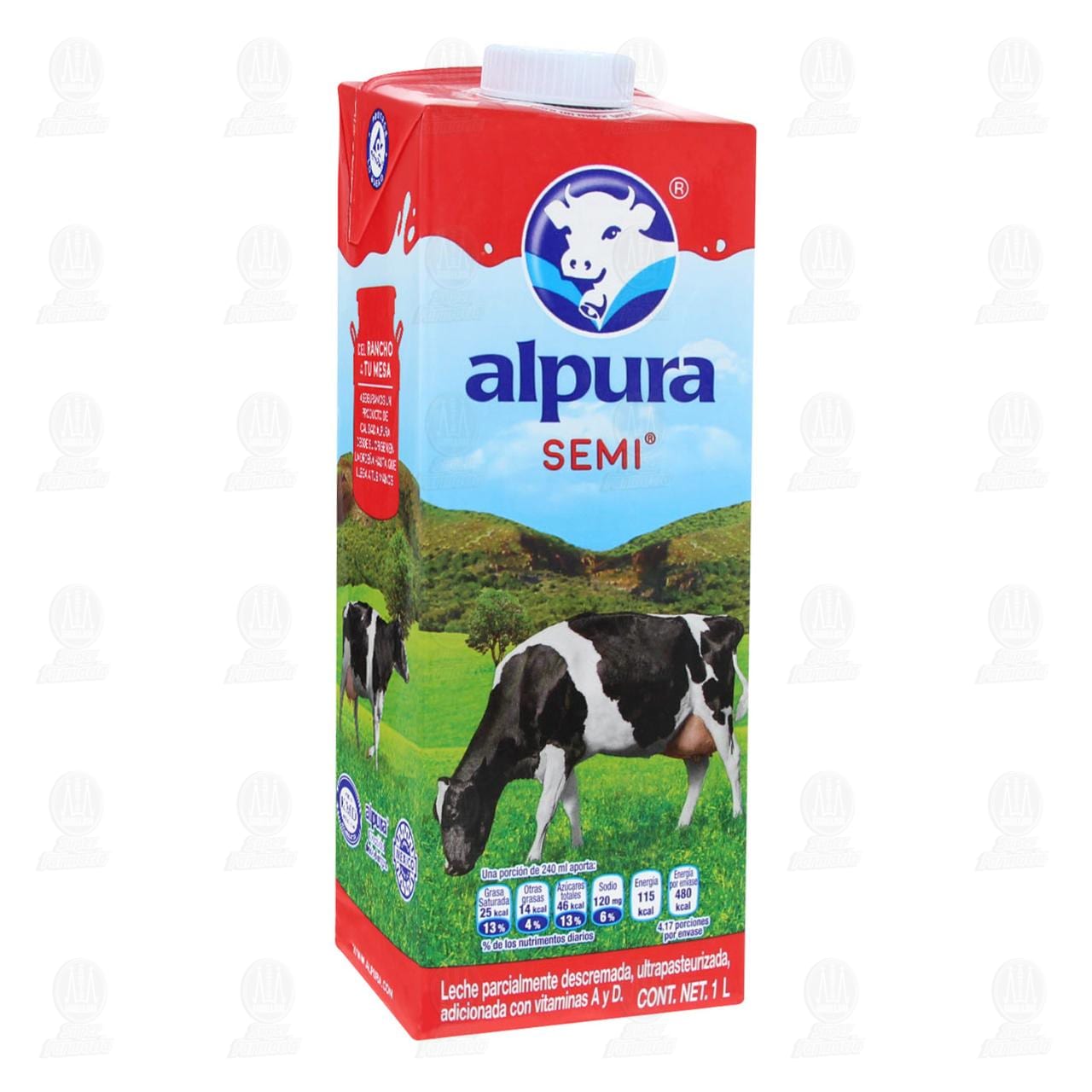 Leche Semi Alpura Ultrapasteurizada, 1 l.