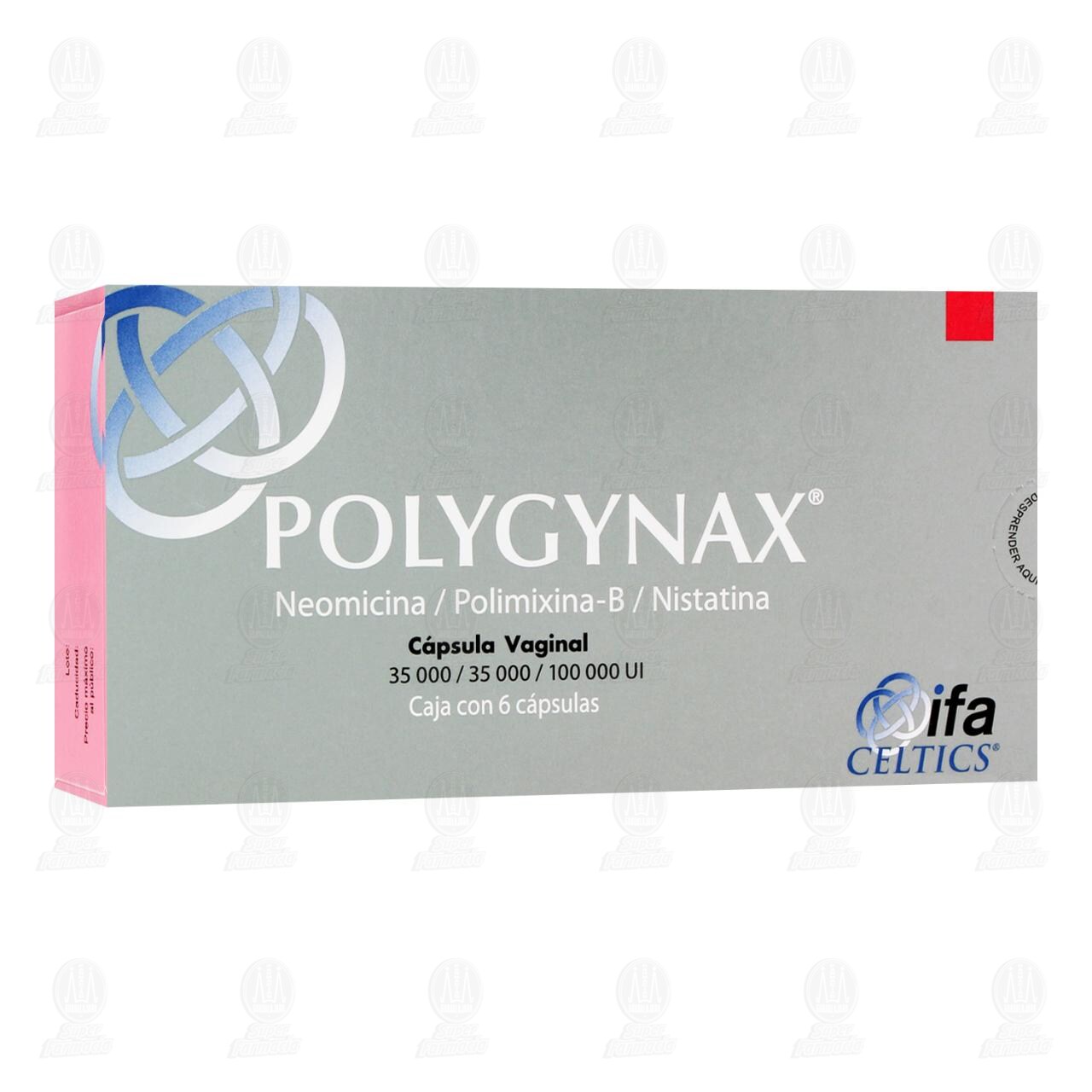 Polygynax Vaginal 35000/35000/100000UI, 6 C&aacute;psulas. image number 0