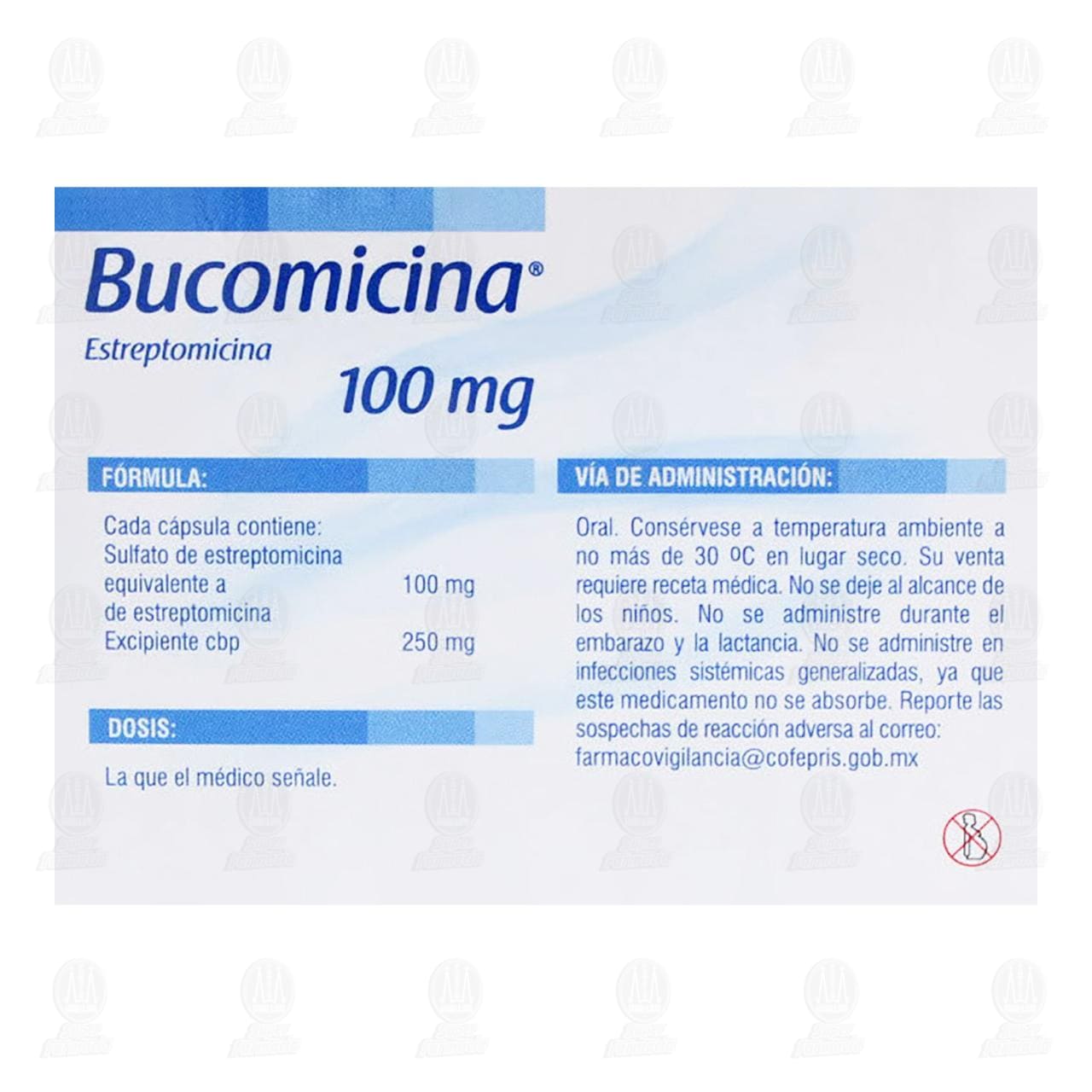 Bucomicina 100 mg, 20 C&aacute;psulas. image number 2