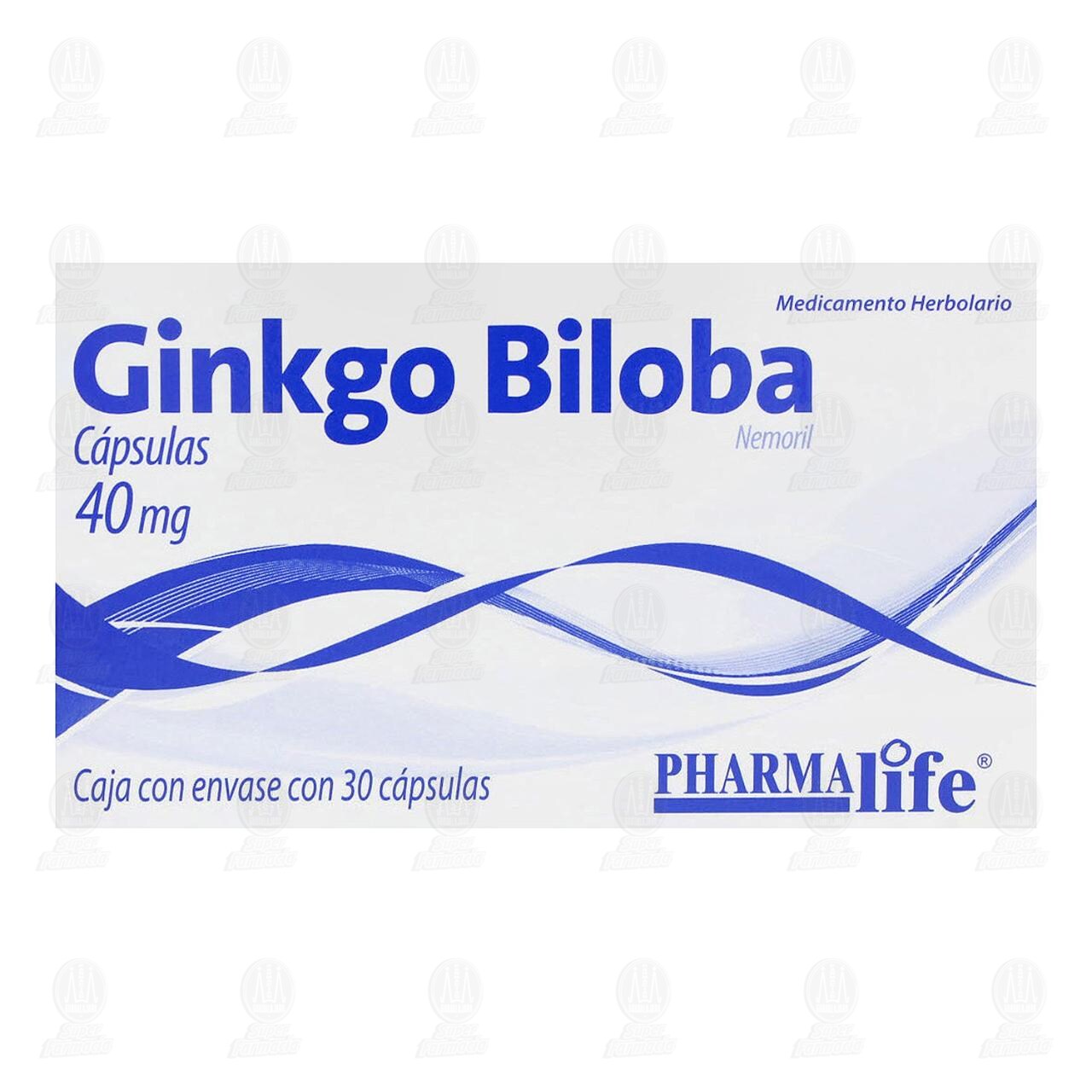 Ginkgo Biloba 40 mg, 30 Cápsulas Pharmalife. image number 1