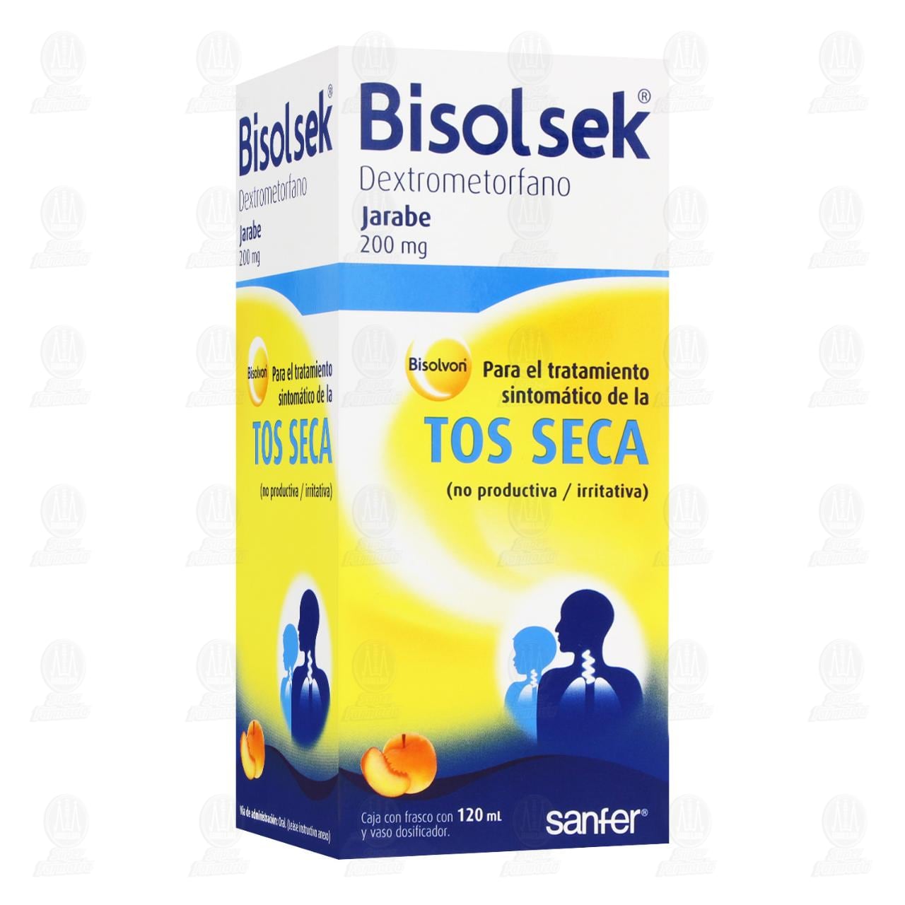 Bisolsek Jarabe 200 mg, 120 ml. image number 0