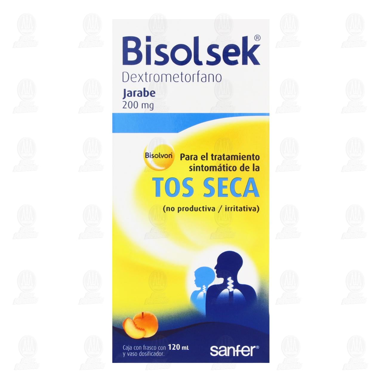 Bisolsek Jarabe 200 mg, 120 ml. image number 1