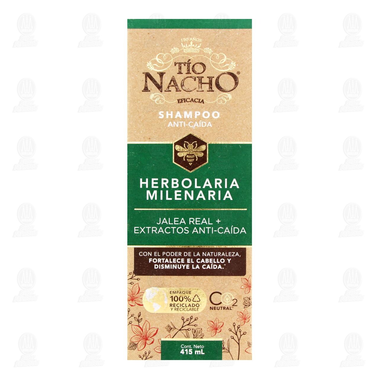 Shampoo T&iacute;o Nacho Herbolaria Milenaria Jalea Real + Extractos Anti-Ca&iacute;da, 415 ml. image number 1