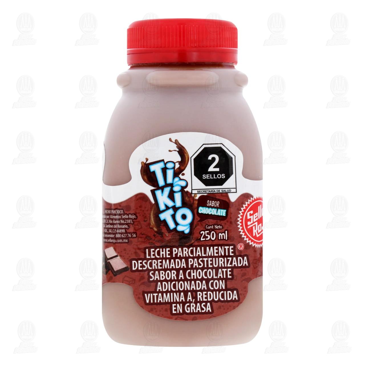 Leche Sello Rojo Tikito Sabor Chocolate, 250 ml. image number 1