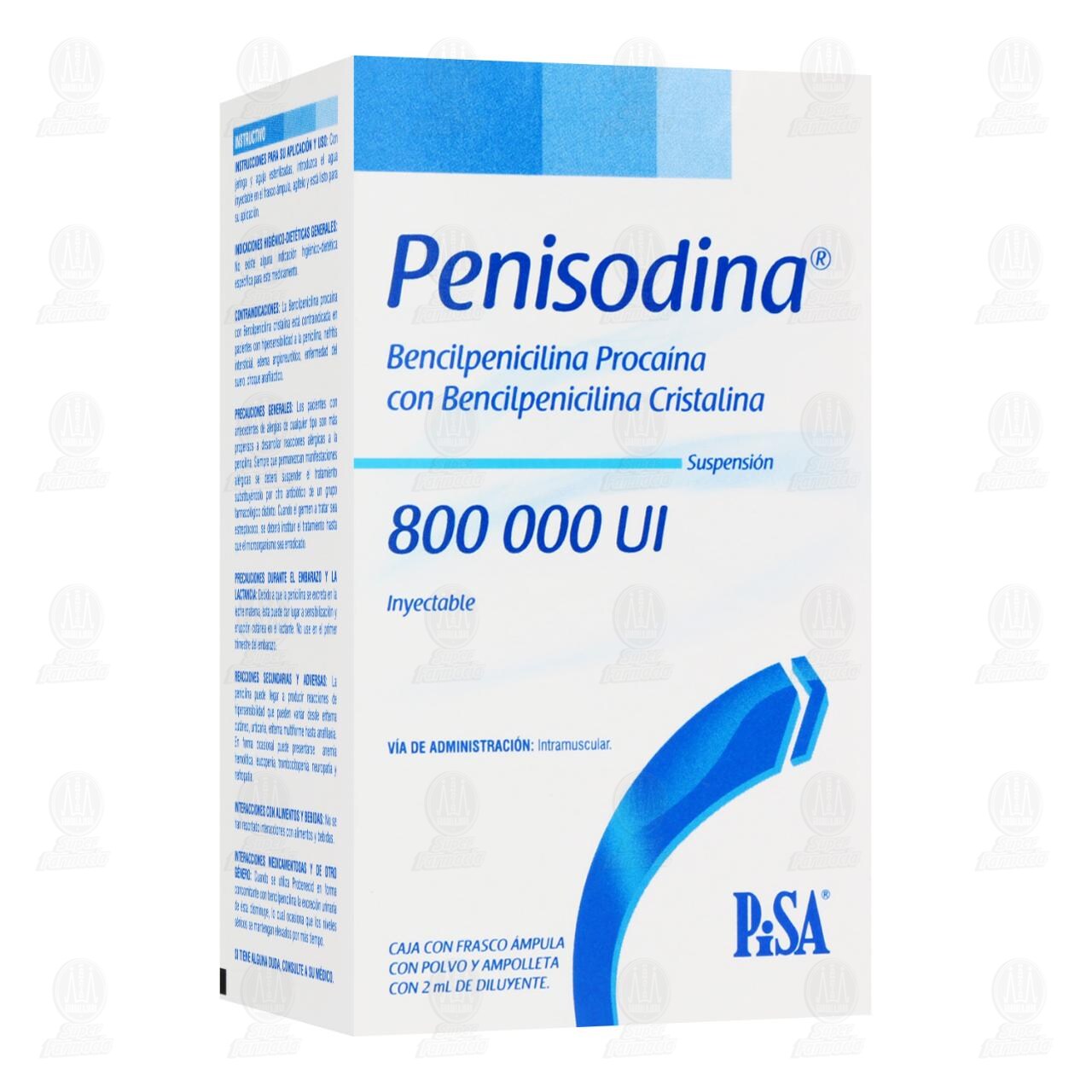 Penisodina 800,000 UI Soluci&oacute;n Inyectable, 2 ml. image number 0