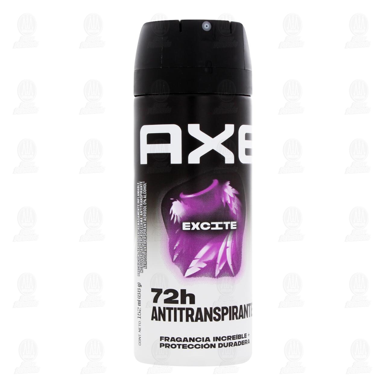 Antitranspirante Axe Excite en Aerosol 72H, 152 ml. image number 0