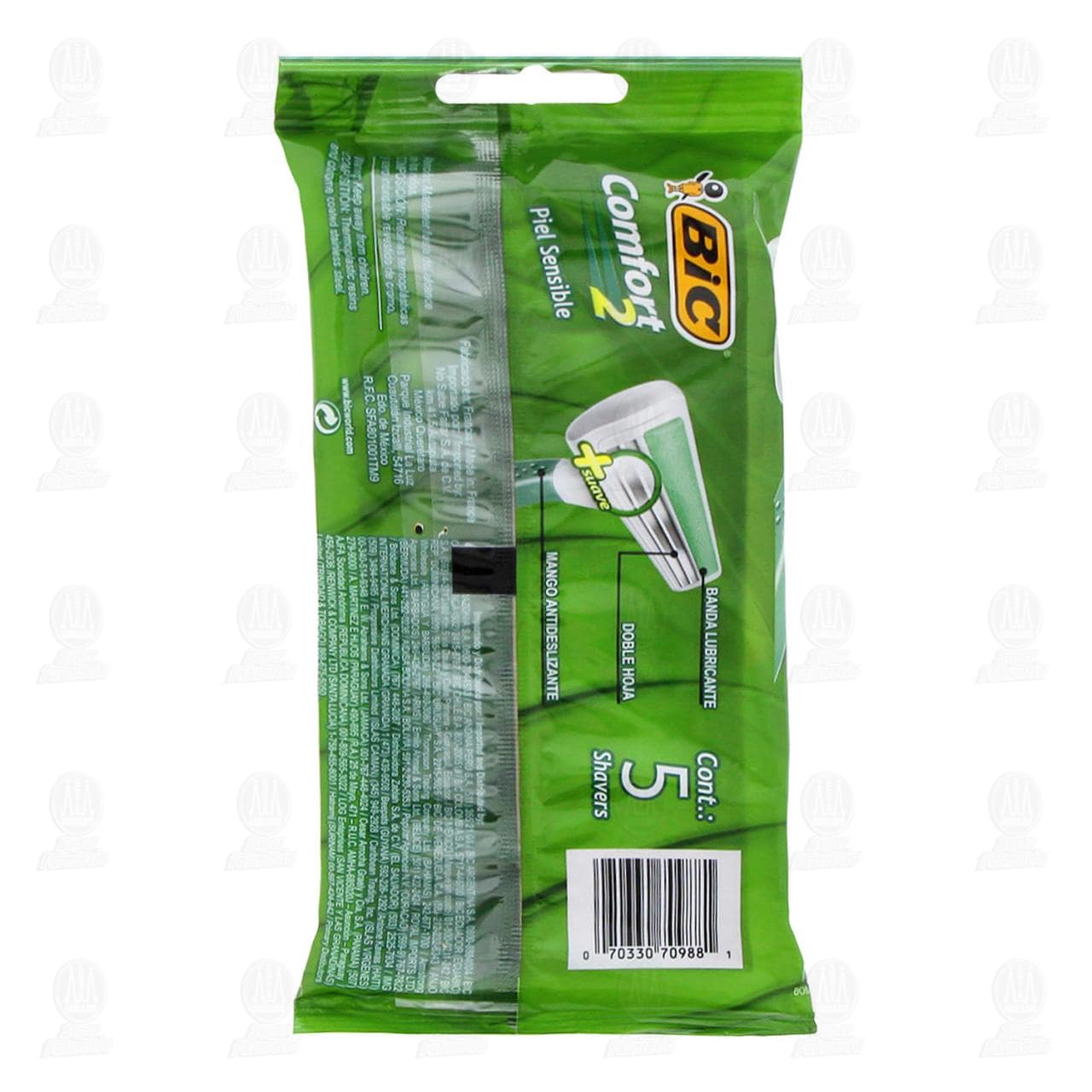 Rasuradoras Bic Comfort 2 para Piel Sensible, 5 pzas. image number 1