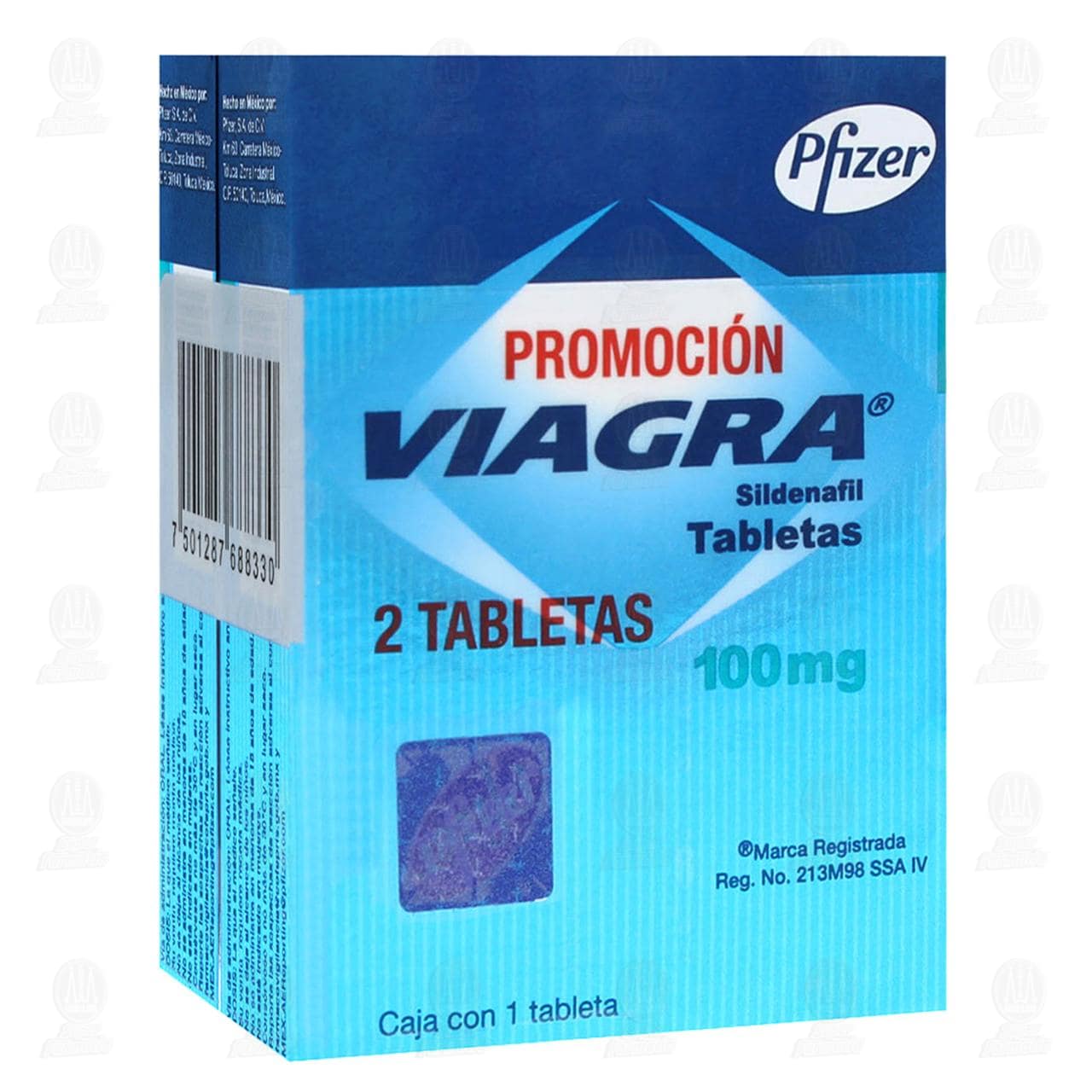 Imagen para Pack Viagra 100 mg, 2 Cajas con 1 Tableta c/u.