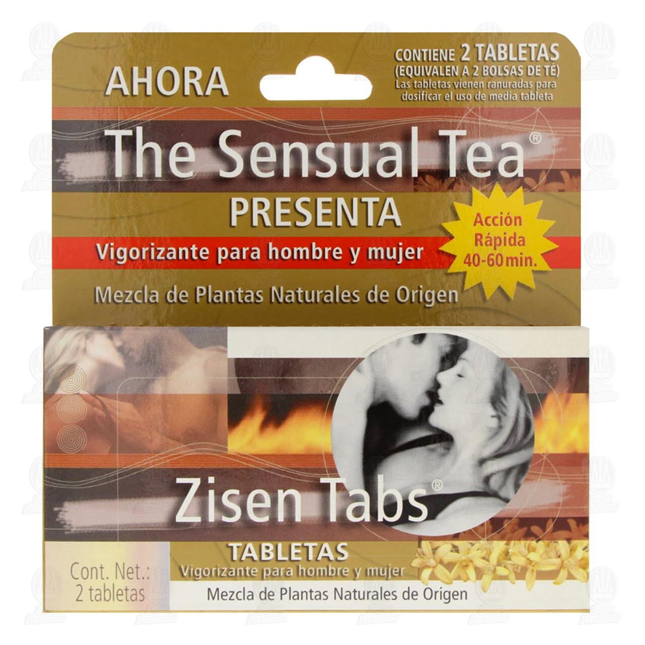 The Sensua Tea Vigorizante Tabletas, 2 Tabletas. image number 1