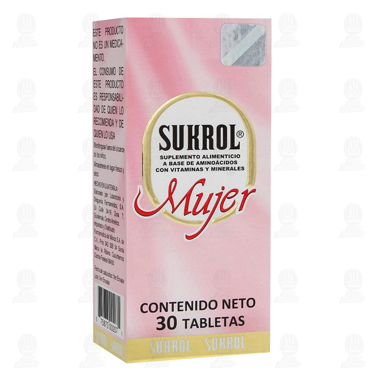 Sukrol Mujer, 30 Tabletas. image number 0