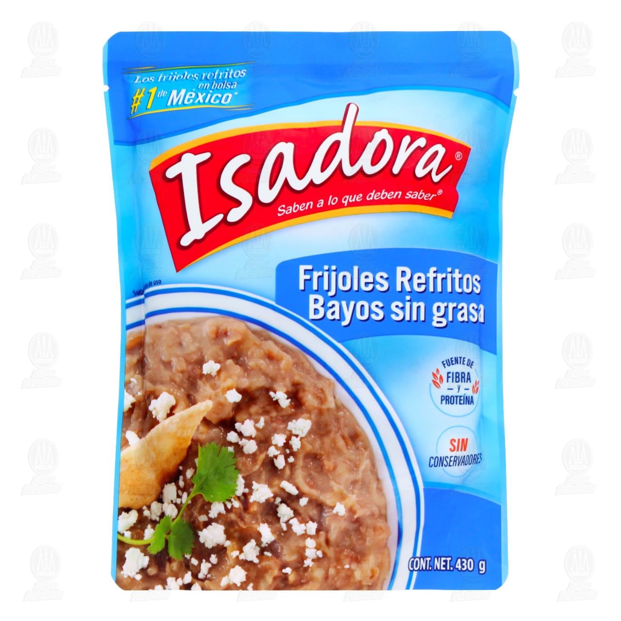 Frijoles Isadora Refritos Bayos Sin Grasa, 430 gr.