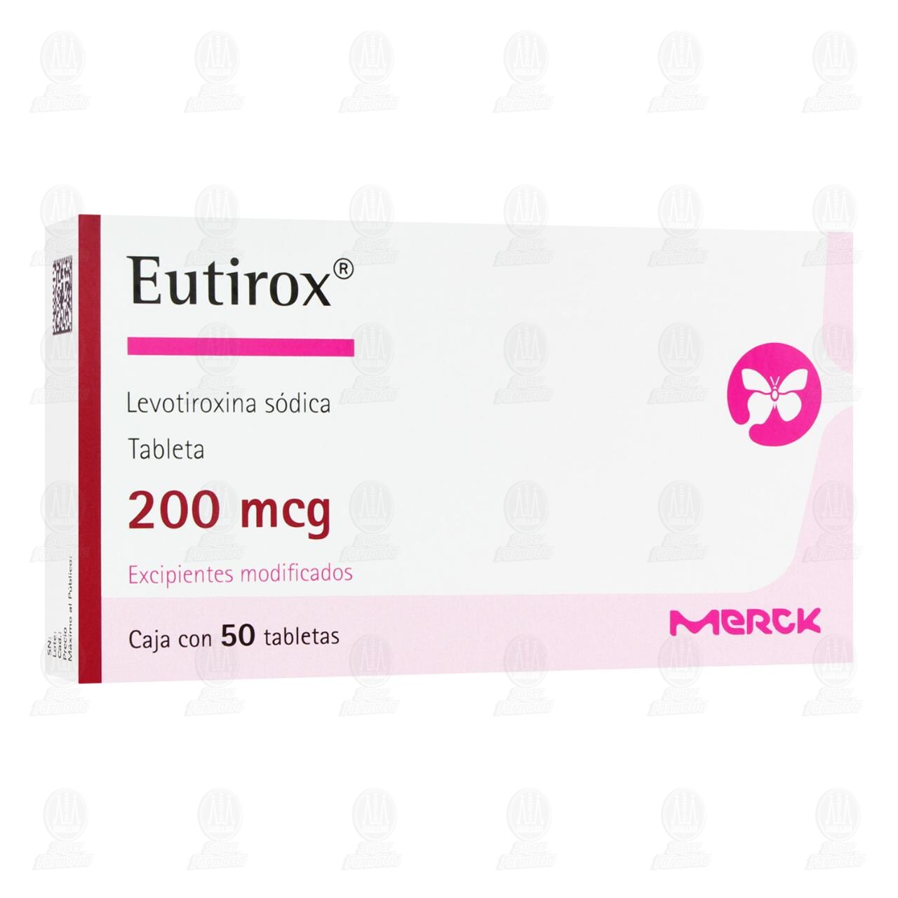 Eutirox 200 mcg, 50 Tabletas.