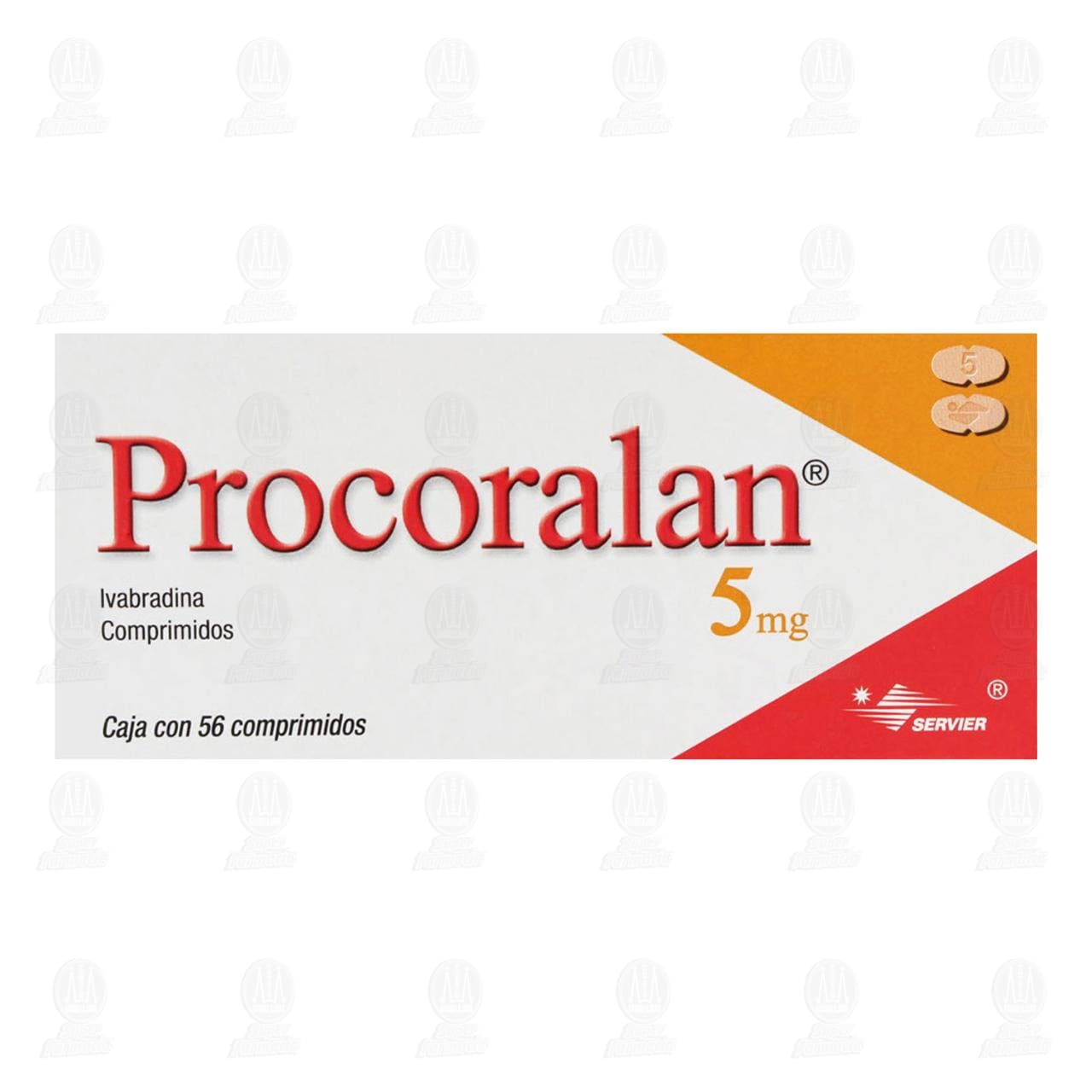 Procoralan 5 mg, 56 Comprimidos. image number 1