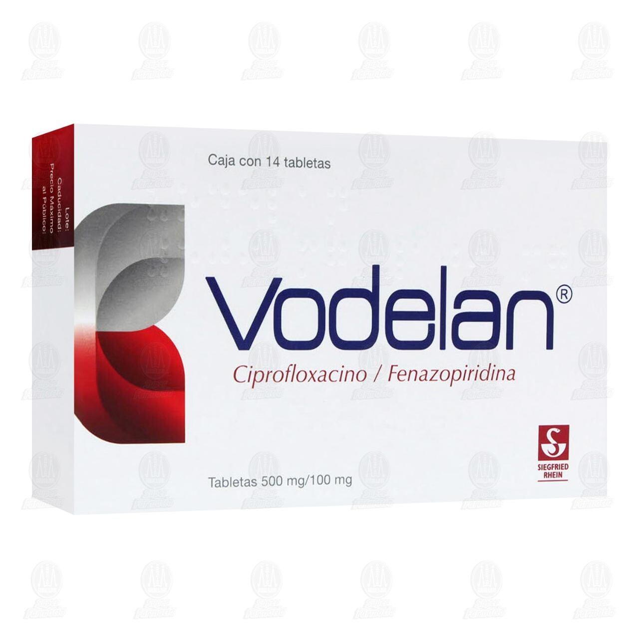Vodelan 500mg/100mg, 14 Tabletas.