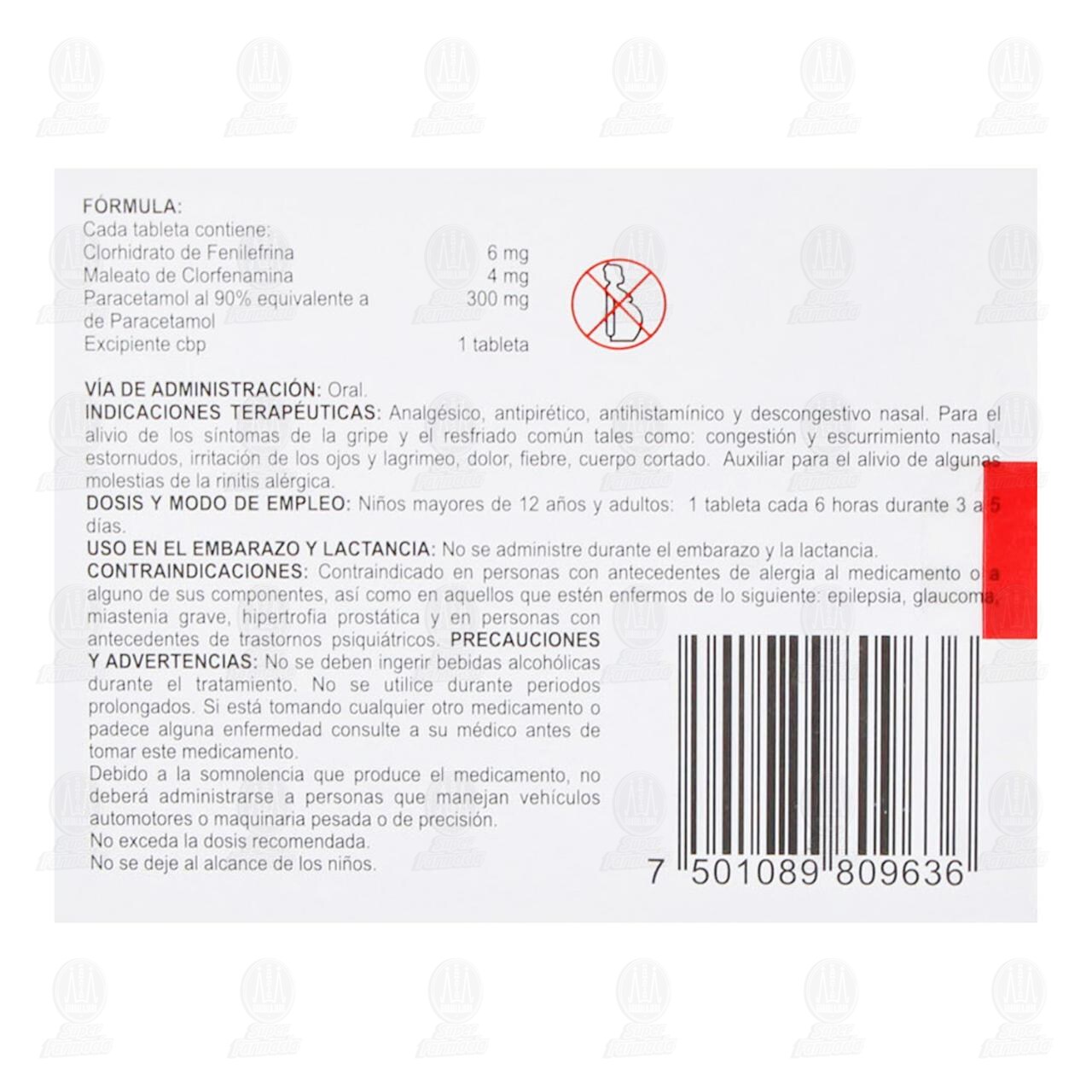 Prindex Neo 6mg/4mg/300mg, 20 Tabletas. image number 2