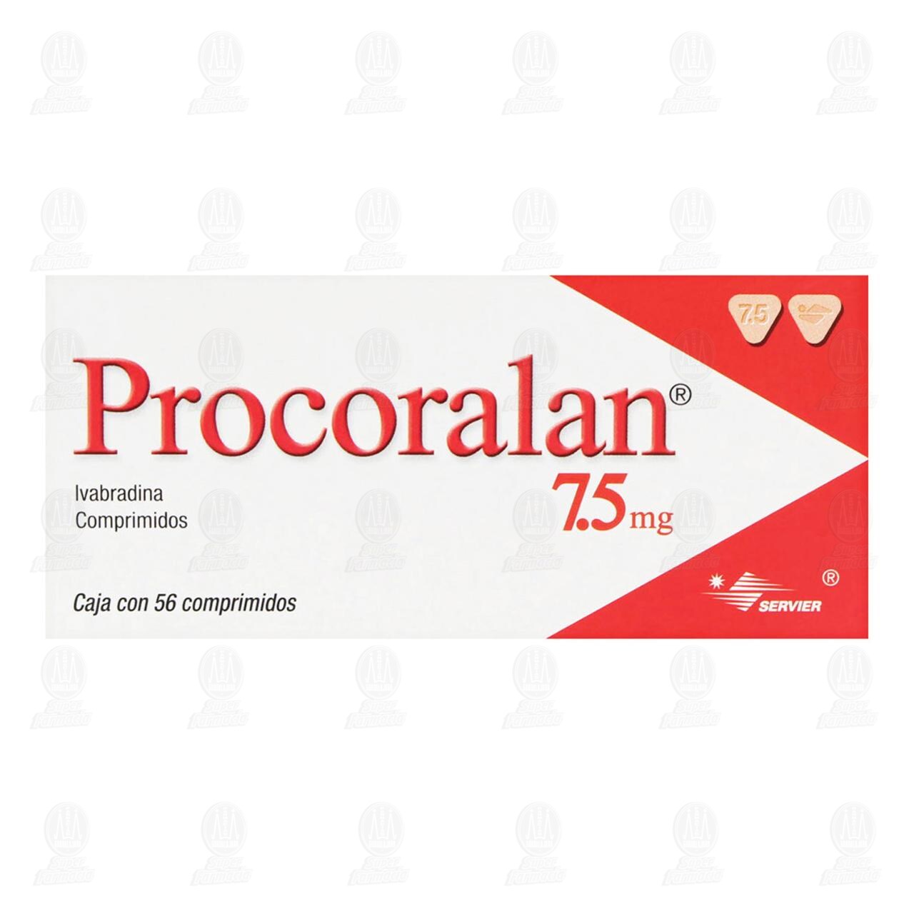 Procoralan 7.5 mg, 56 Comprimidos. image number 1