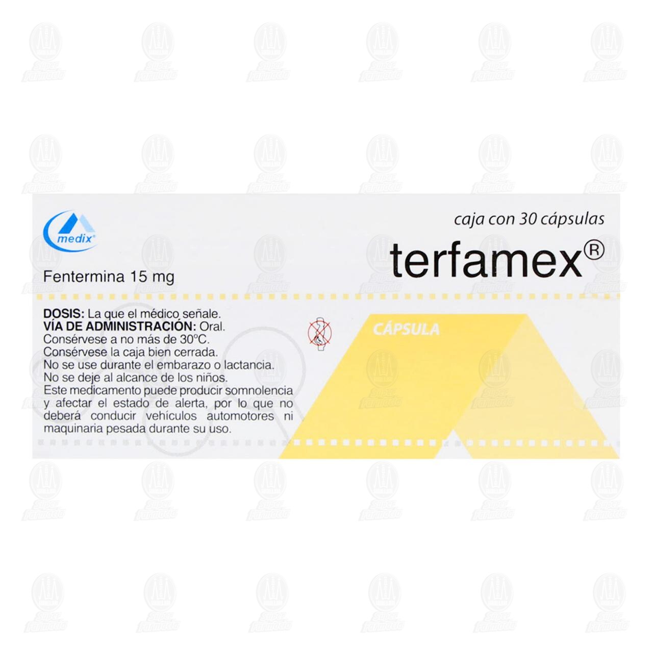 Terfamex 15 mg, 30 C&aacute;psulas. image number 2