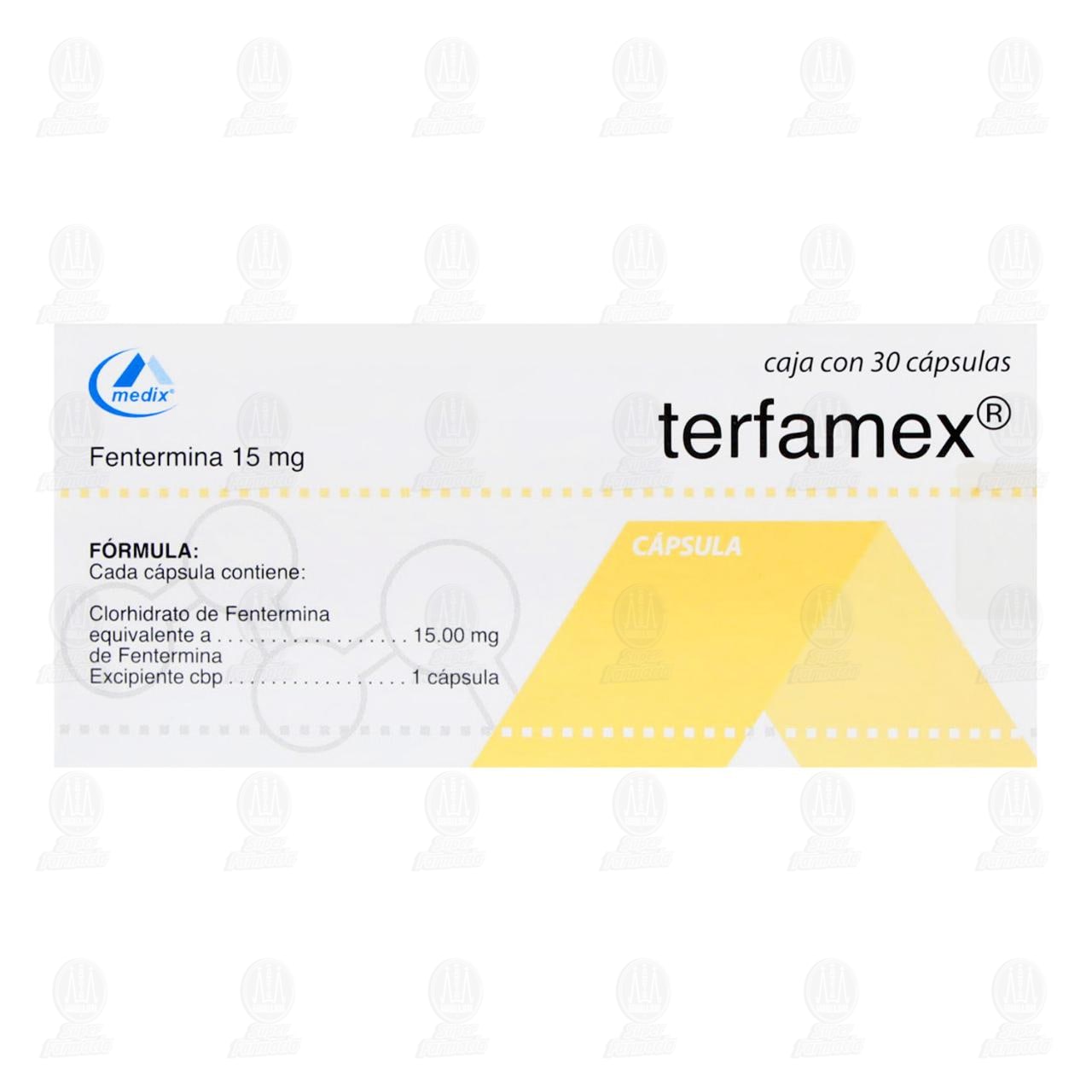 Terfamex 15 mg, 30 C&aacute;psulas. image number 1