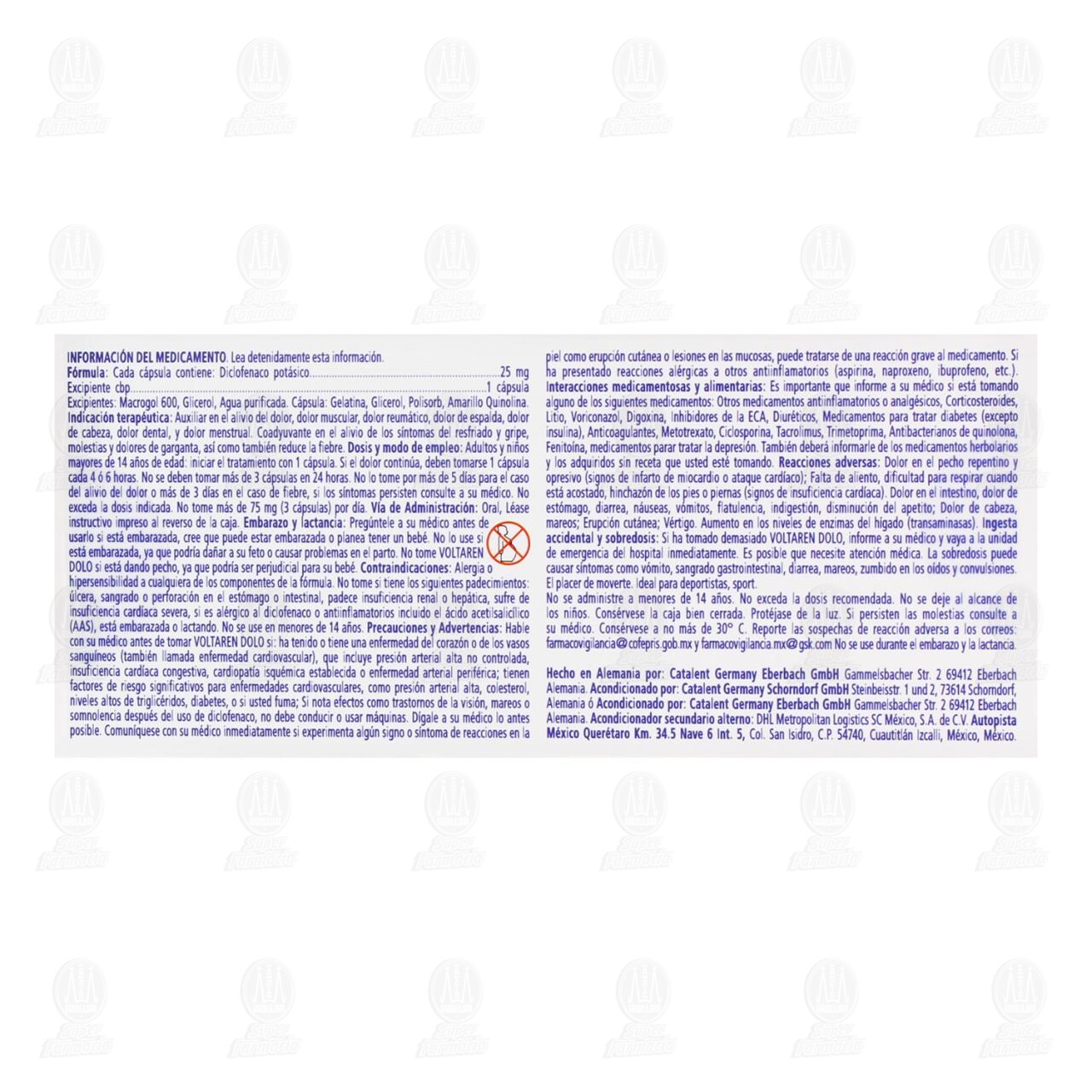 Voltaren Dolo 25 mg, 10 C&aacute;psulas. image number 2
