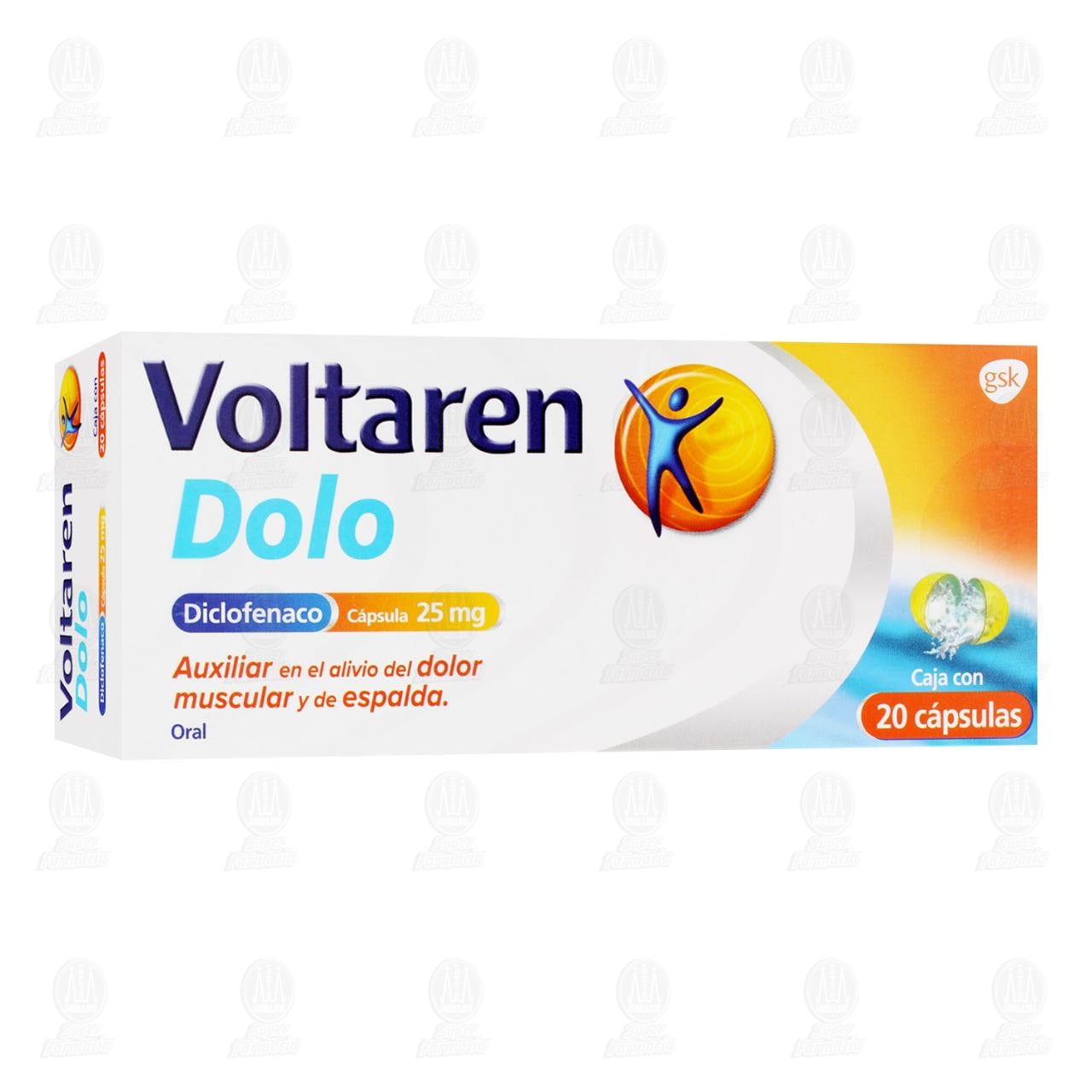 Voltaren Dolo 25 mg, 20 C&aacute;psulas. image number 0