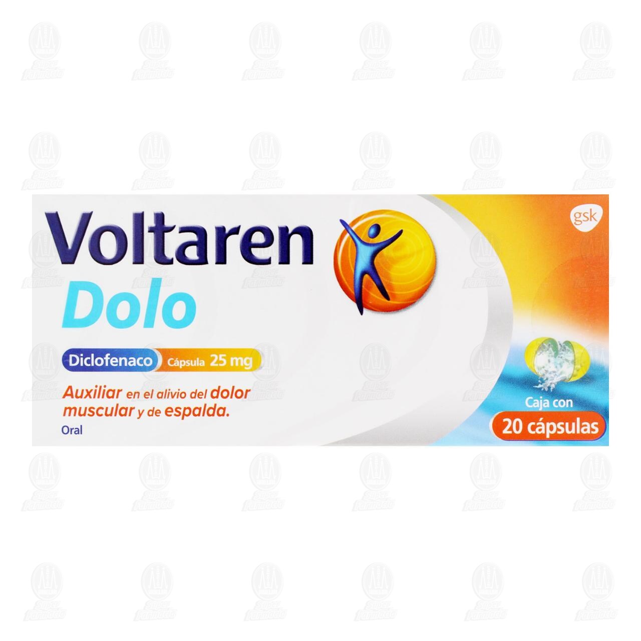 Voltaren Dolo 25 mg, 20 C&aacute;psulas. image number 1