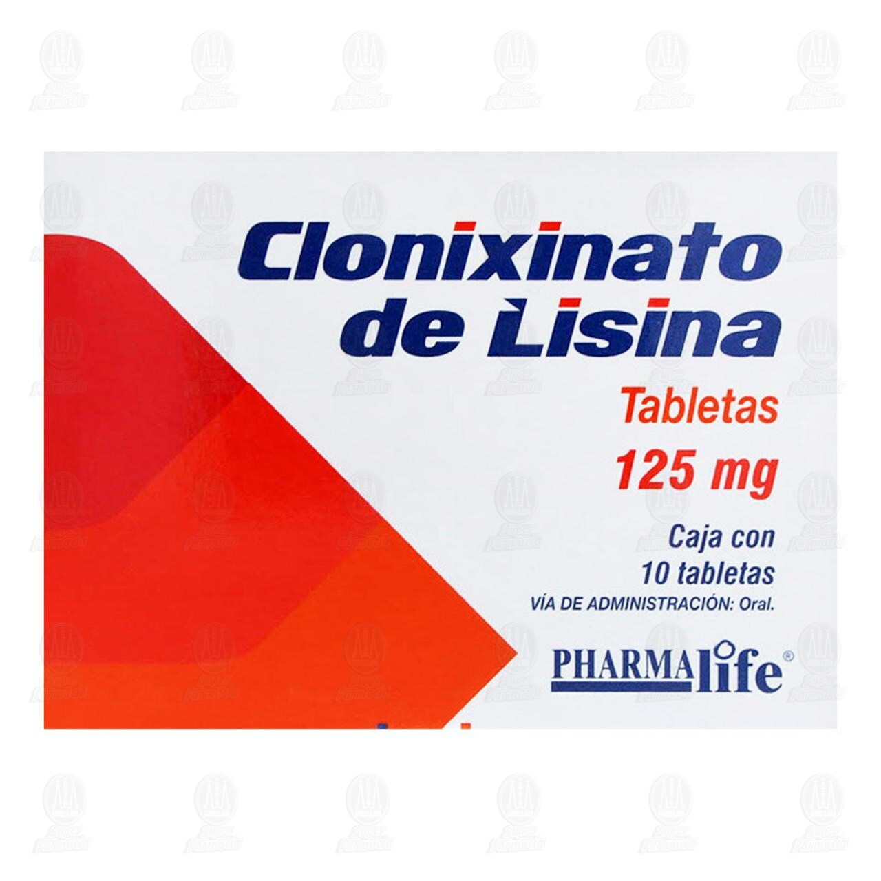Clonixinato de Lisina 125 mg, 10 Tabletas Pharmalife. image number 1