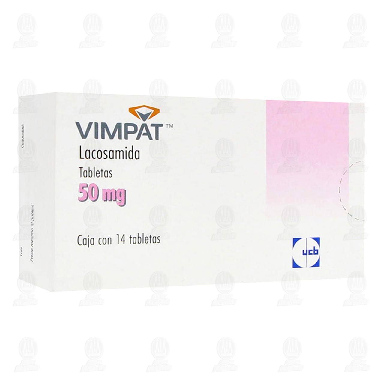 Vimpat 50 mg, 14 Tabletas. image number 0