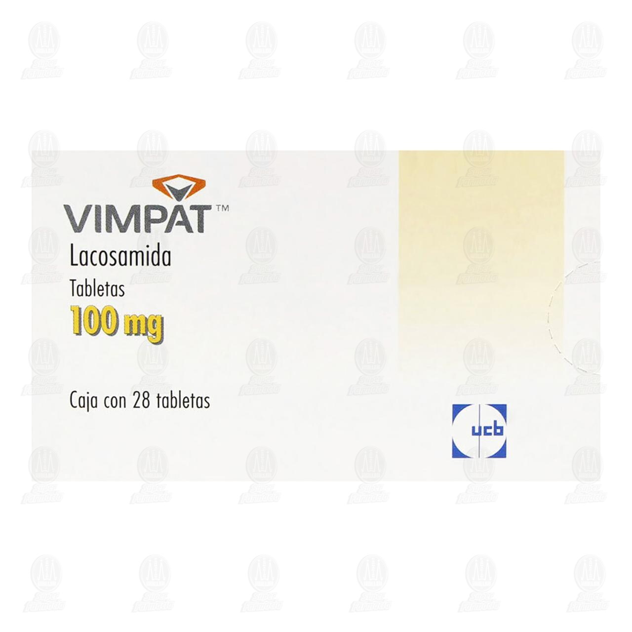 Vimpat 100 mg, 28 Tabletas. image number 1