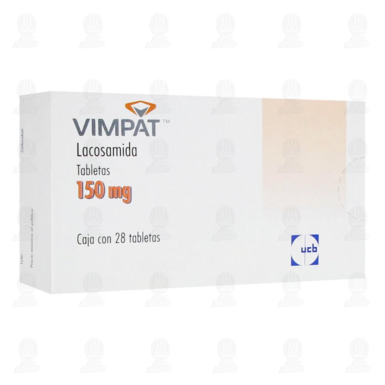 Vimpat 150 mg, 28 Tabletas. image number 0