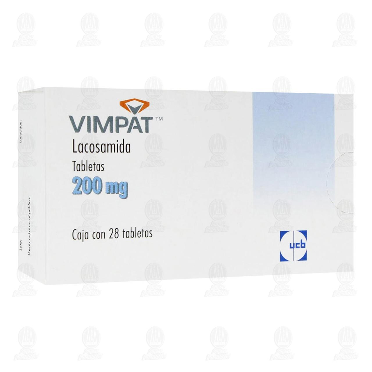 Vimpat 200 mg, 28 Tabletas. image number 0